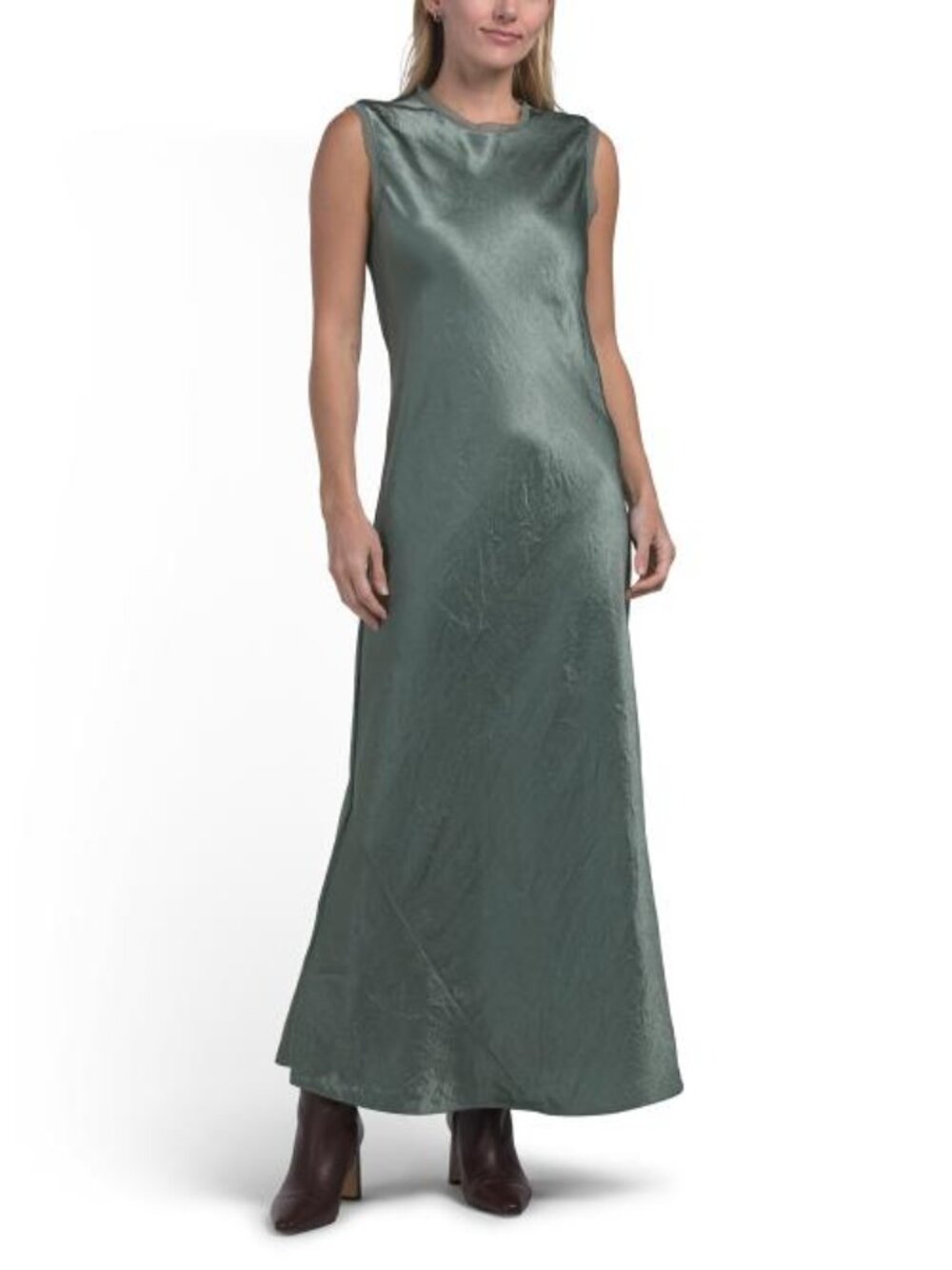 EQUIPMENT Hammered Satin Cap Sleeve Slip Dress
